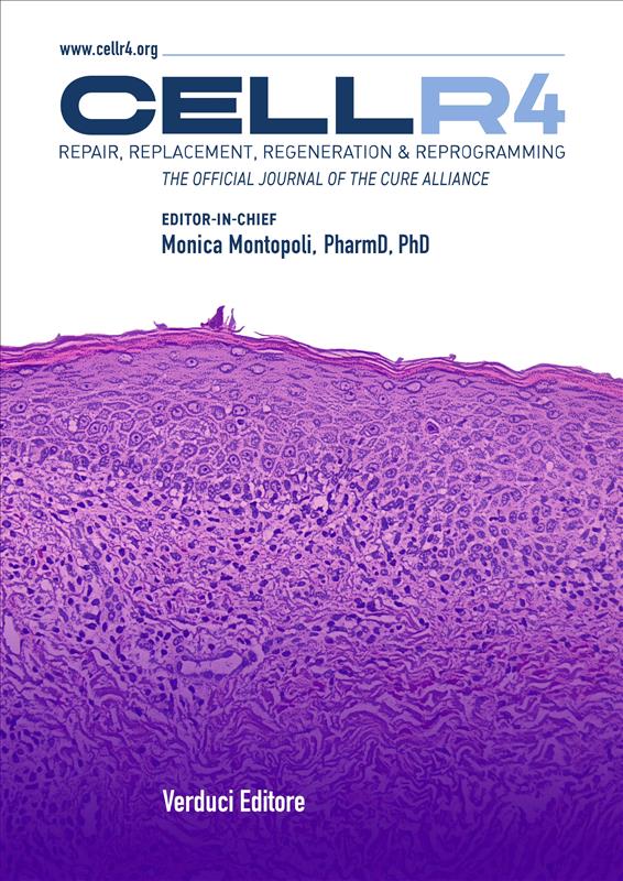 CellR4 - Repair, Replacement, Regeneration & Reprogramming | Journals | Verduci Editore
