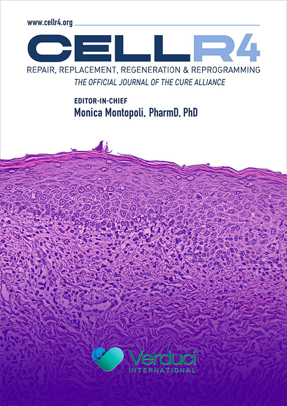 CellR4 - Repair, Replacement, Regeneration & Reprogramming | Journals | Verduci Editore